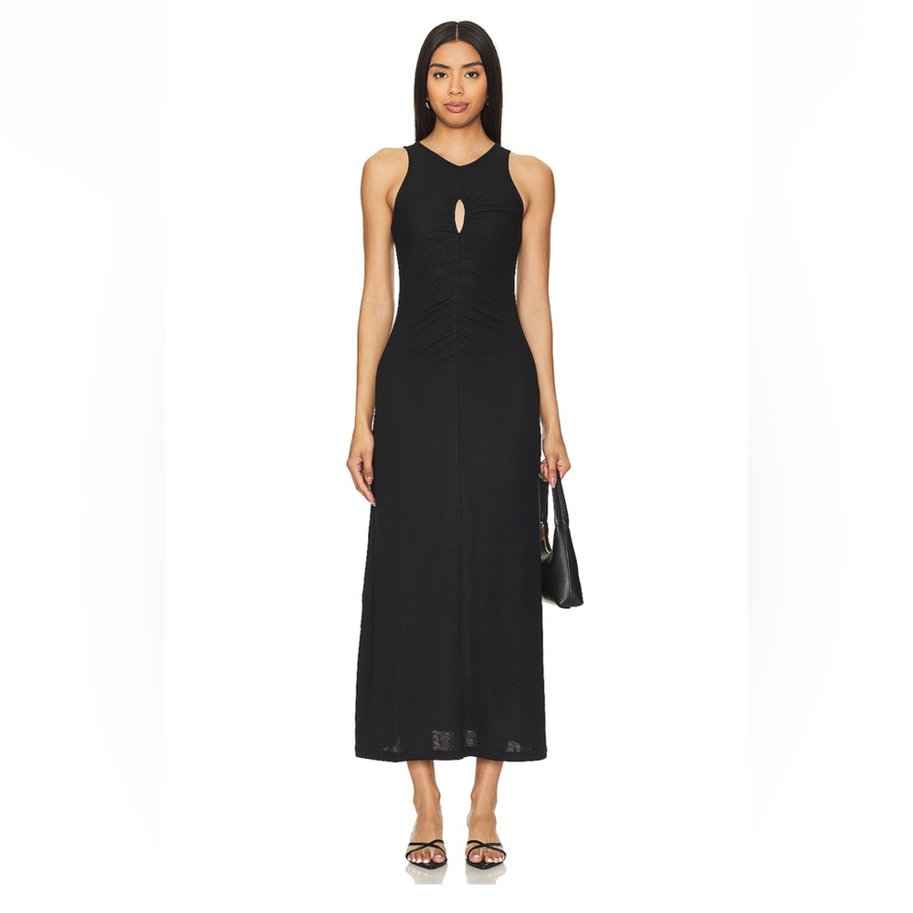 MINKPINK Black Keyhole Maxi Dress